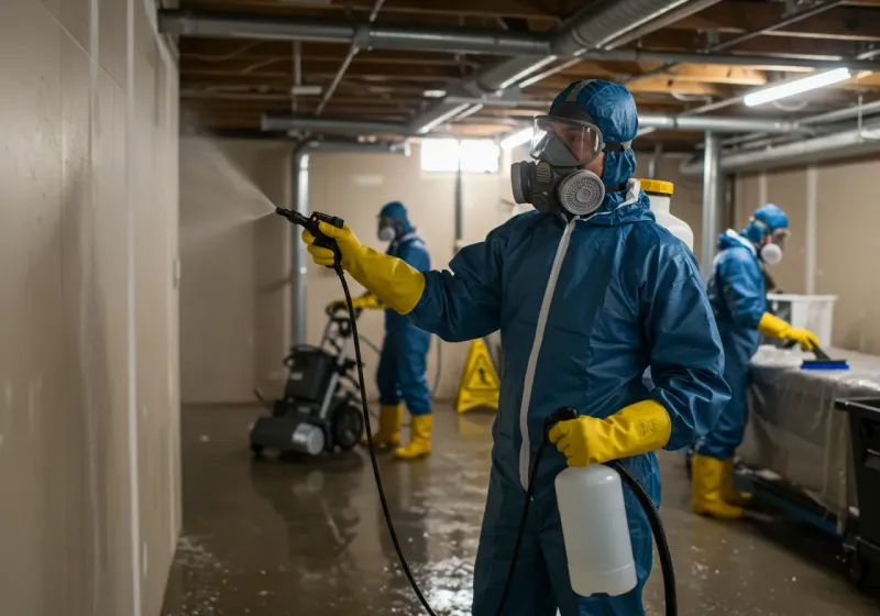 Basement Sanitization and Antimicrobial Treatment process in Kenwood, OK